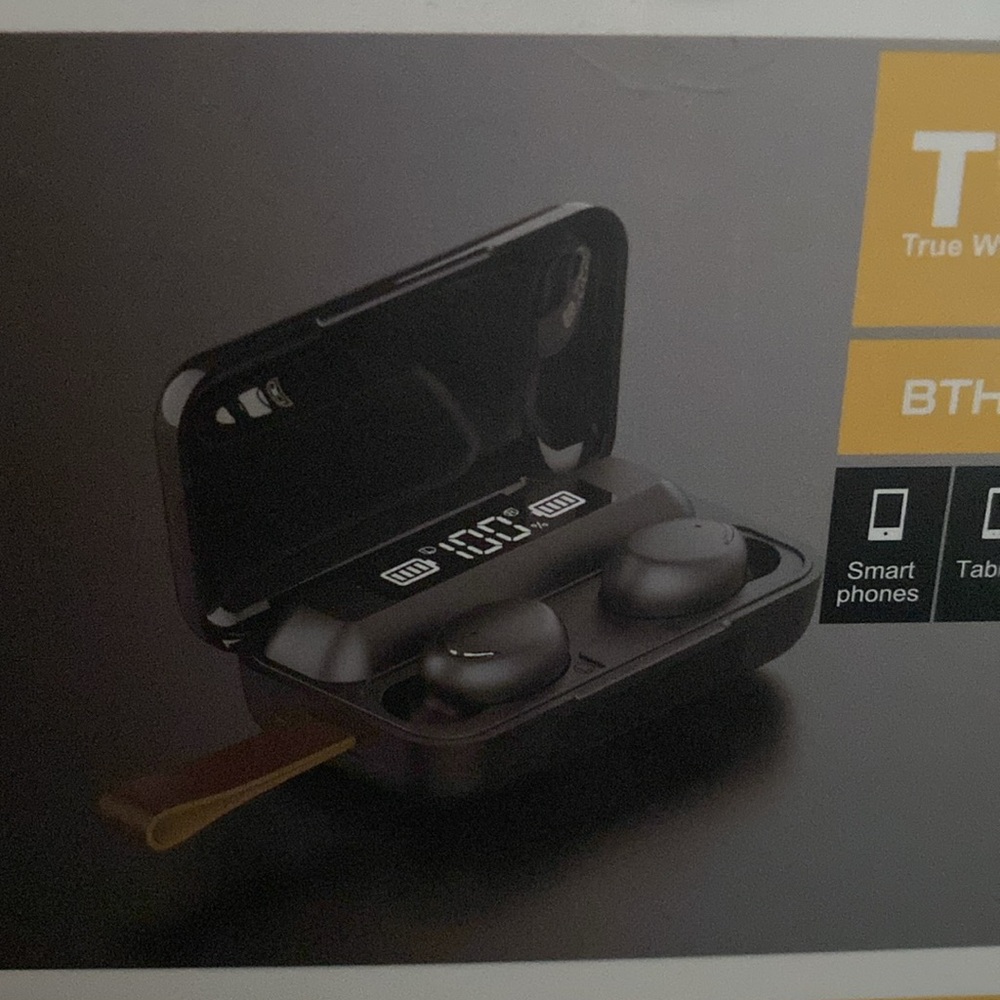 TWS True Wireless Sterio earbuds with power bank.